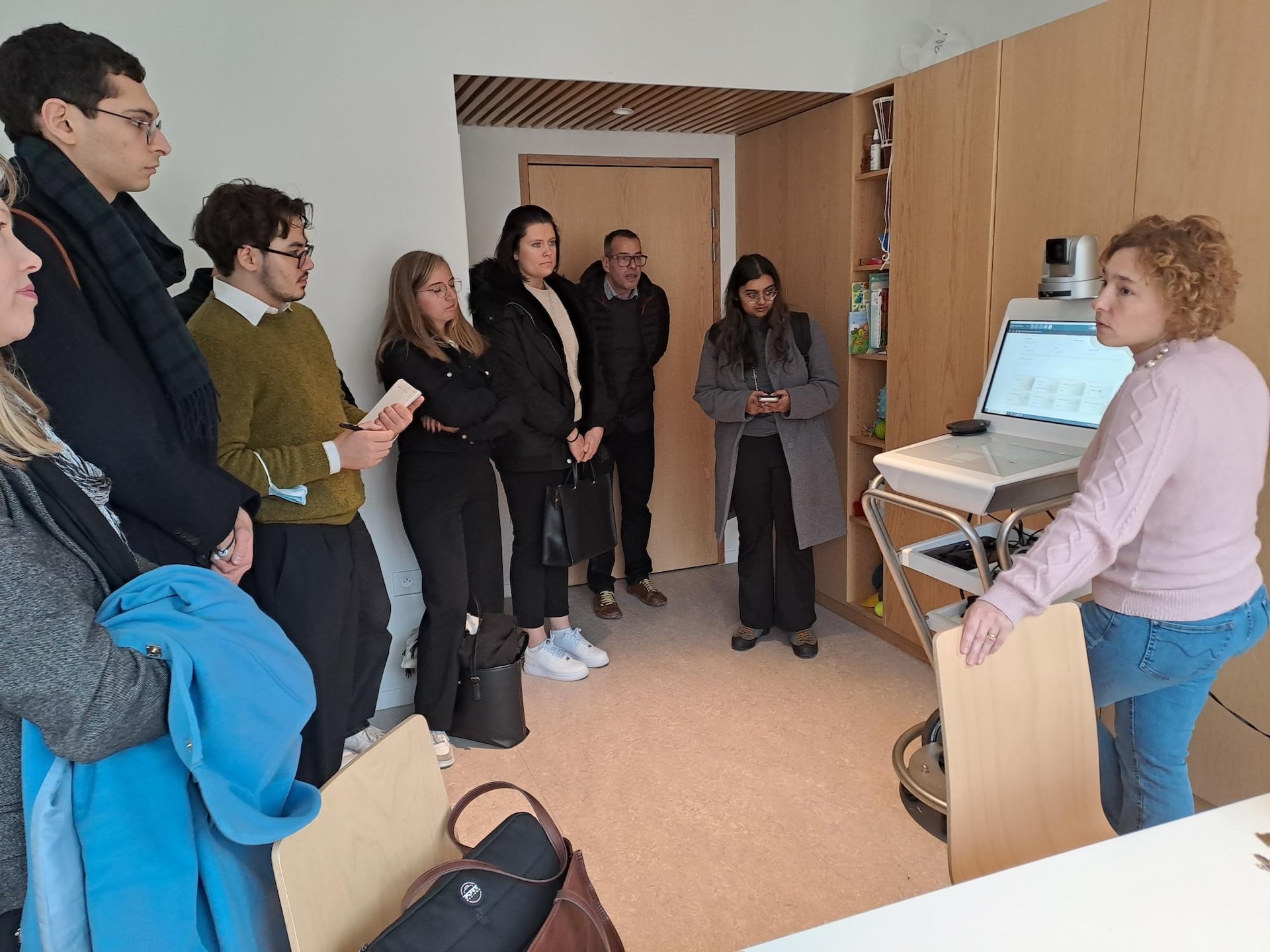 Étudiants de Sciences Po en visite dans le cadre du programme e-Meuse santé